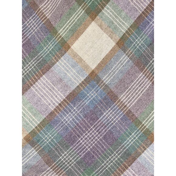 Parsons Place Ltd Wool Skirt- Pastel Plaid Pattern- Belt Loops, Button Zip 31 In - Picture 10 of 10